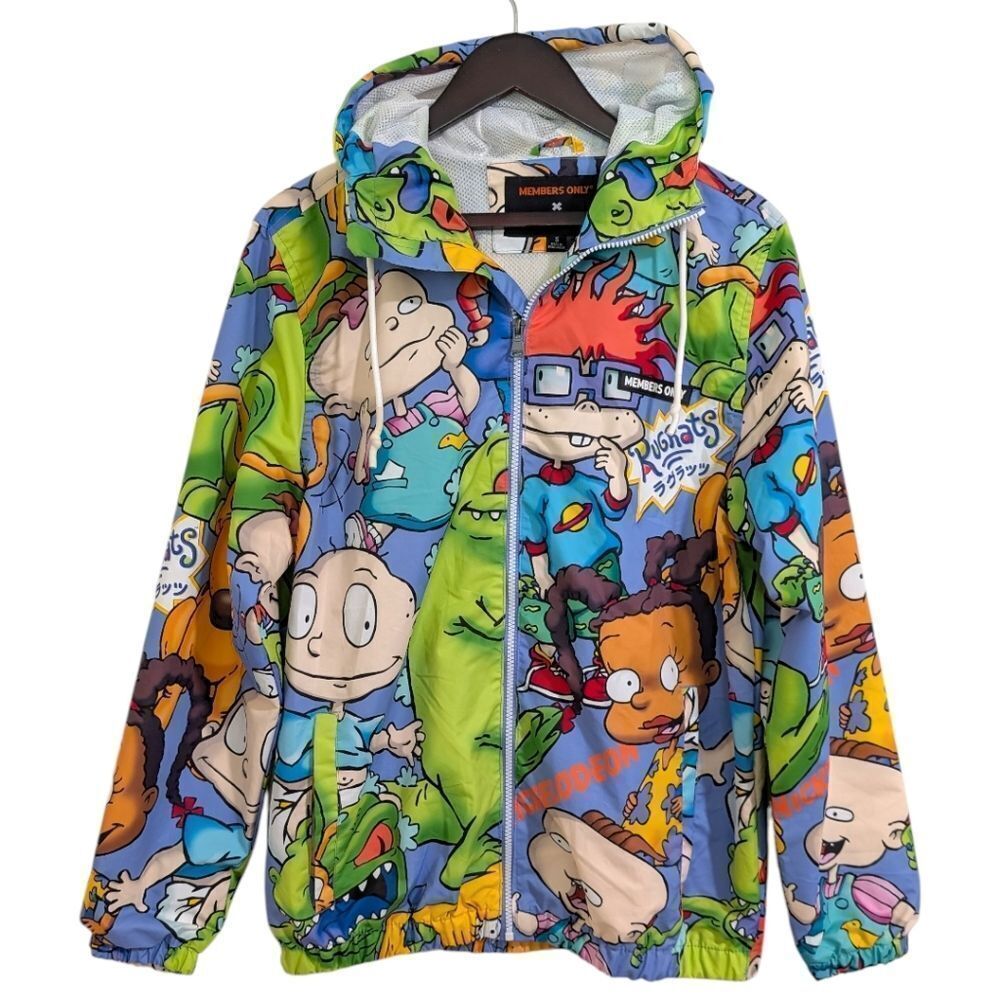 Members Only x Nickelodeon Rugrats Windbreaker Jacket - Size Small